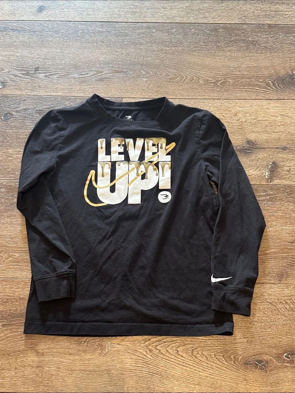 Nike level up‎ black long sleeve youth large